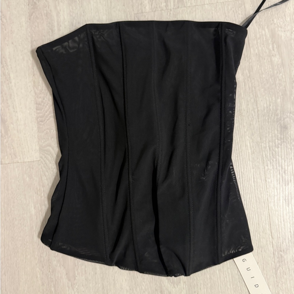 Missguided + Black Bandeau Corset